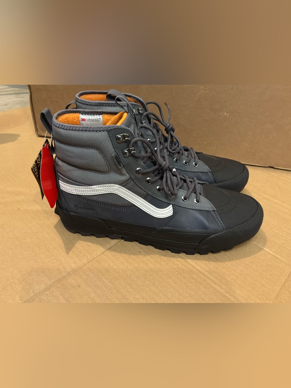 Vans SK8-Hi MTE-3 GORE-TEX Winter Hiking Boots Asphalt/Black/Grey Men's Sz 13